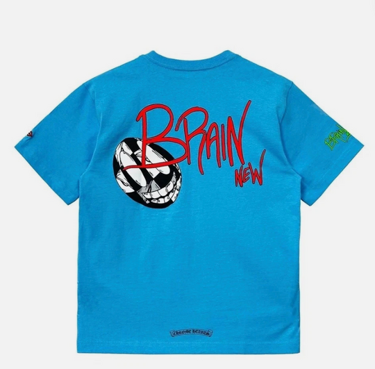 Chrome Hearts Matty Boy Brain New Short Sleeve 'Blue'