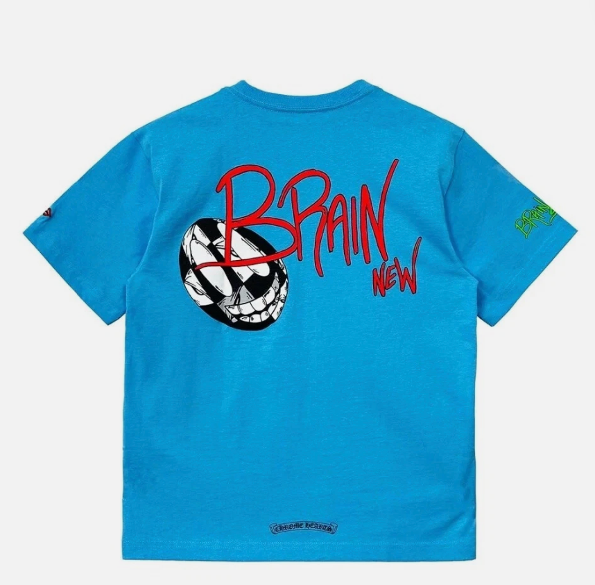Chrome Hearts Matty Boy Brain New Short Sleeve 'Blue'