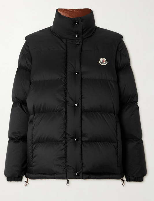 Moncler Verone 1 Reversible Monogram Black	 Jacket Size 5