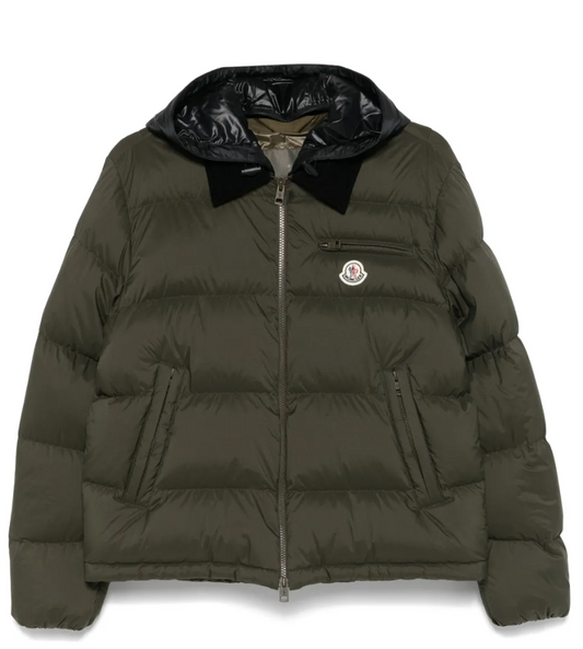 Moncler Calima Giubbutto Olive Jacket Size 5