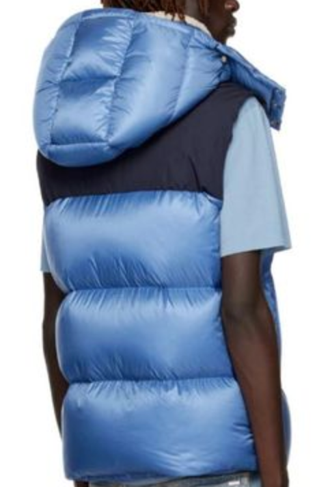Moncler Oust Gilet Vest Jacket Blue Size 6