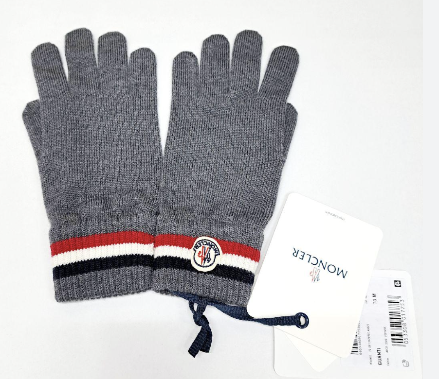 Moncler Guanti - Moncler Dark Grey Gloves