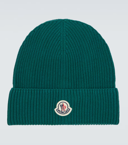 Moncler Knitted Beanie Green