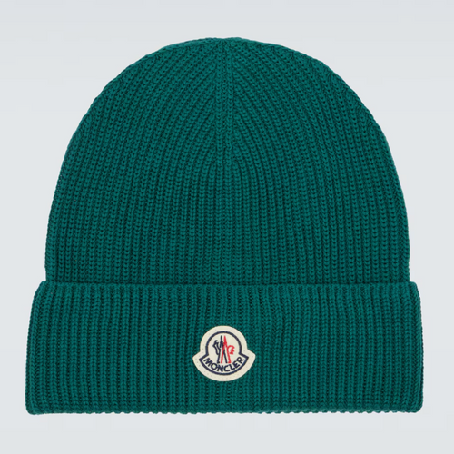 Moncler Knitted Beanie Green