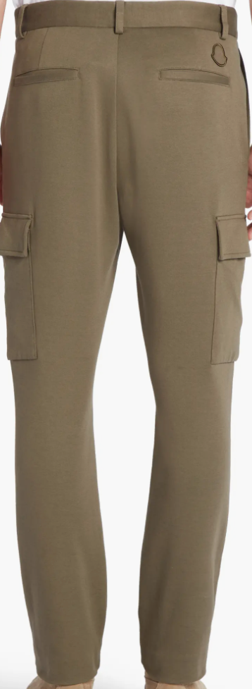 Moncler Pantalone Sportivo Brown / Cotton Blend Jersey Cargo Pants
