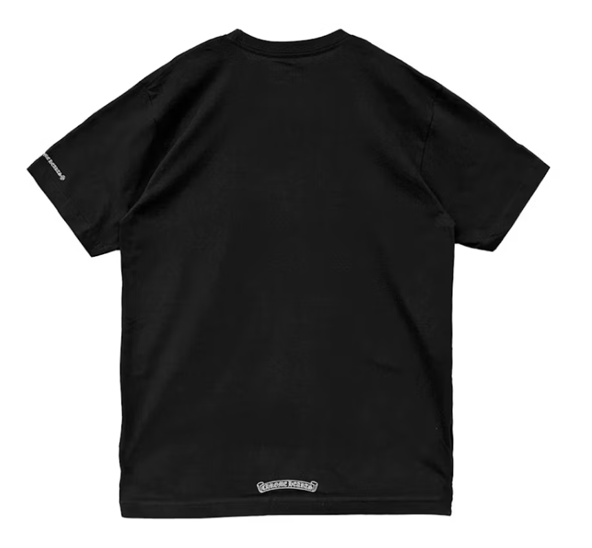 Chrome Hearts Neck Logo Short Sleeve Pocket Crew T-shirt Black