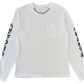Chrome Hearts Neck Logo Long Sleeve Pocket Crew T-shirt White