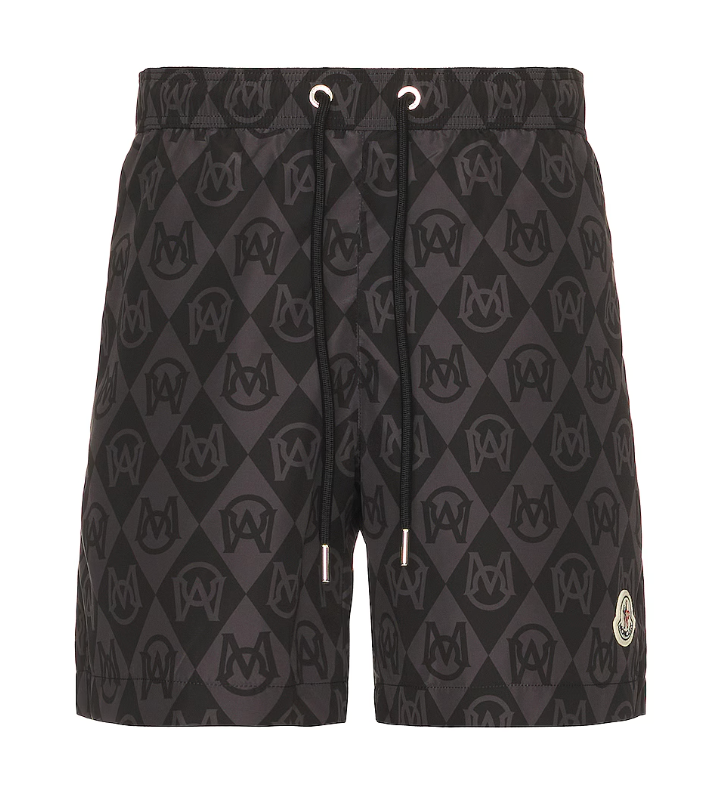 Moncler Boxer Mare Monogram Shorts Size Medium