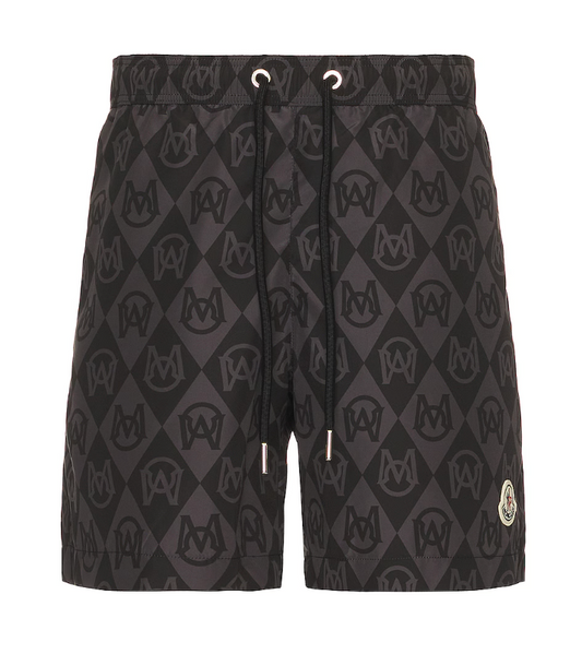 Moncler Boxer Mare Monogram Shorts Size Medium