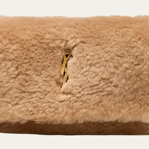 Yves Saint Laurent Kate Small YSL Crossbody Bag in Shearling