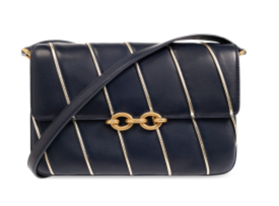 Yves Saint Laurent Deep Marine Blue ‘Le Maillon’ Shoulder Bag YSL
