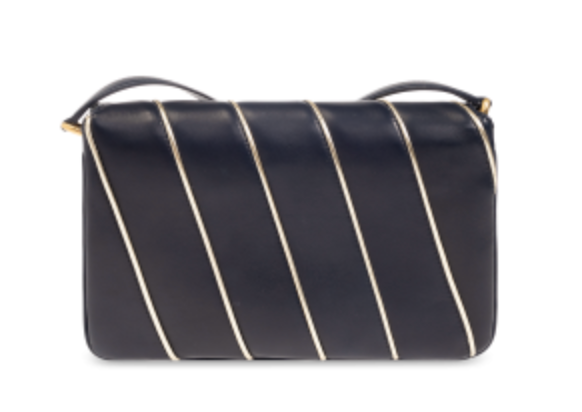 Yves Saint Laurent Deep Marine Blue ‘Le Maillon’ Shoulder Bag YSL