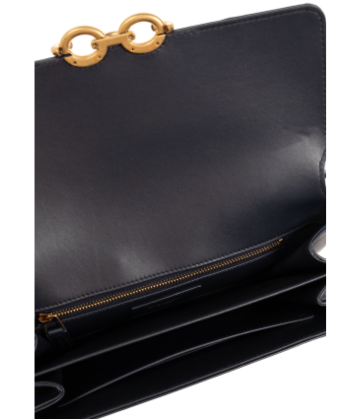 Yves Saint Laurent Deep Marine Blue ‘Le Maillon’ Shoulder Bag YSL