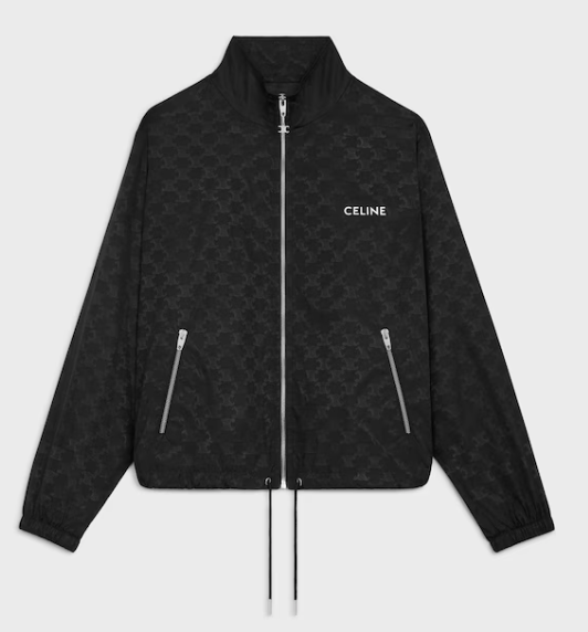 Celine Blouson Jacket in Monogram Nylon 'Black' Size IT-50 (US-40)