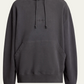 Saint Laurent Men's Fleece Tonal Logo Hoodie Charcoal Grey Size Medium