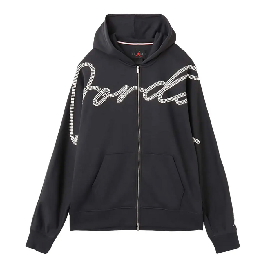 Brand New Air Jordan MVP Full-Zip Fleece Hoodie 'Off Black/Sail'(HF9295-045) Size Large