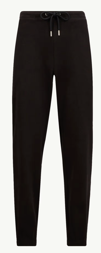 Moncler Pantalone Lungo / Logo Patch Cotton Sweatpants 'Black' Size Small