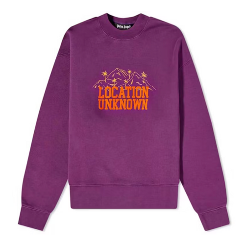 Palm Angels Location Unknown Crewneck Purple/Orange Size Medium