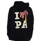 Palm Angels I Love PA Hoody Black/Red Size Medium