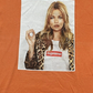 Supreme Kate Moss Orange 2012 Tee Shirt Size Large