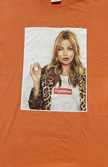 Supreme Kate Moss Orange 2012 Tee Shirt Size Large