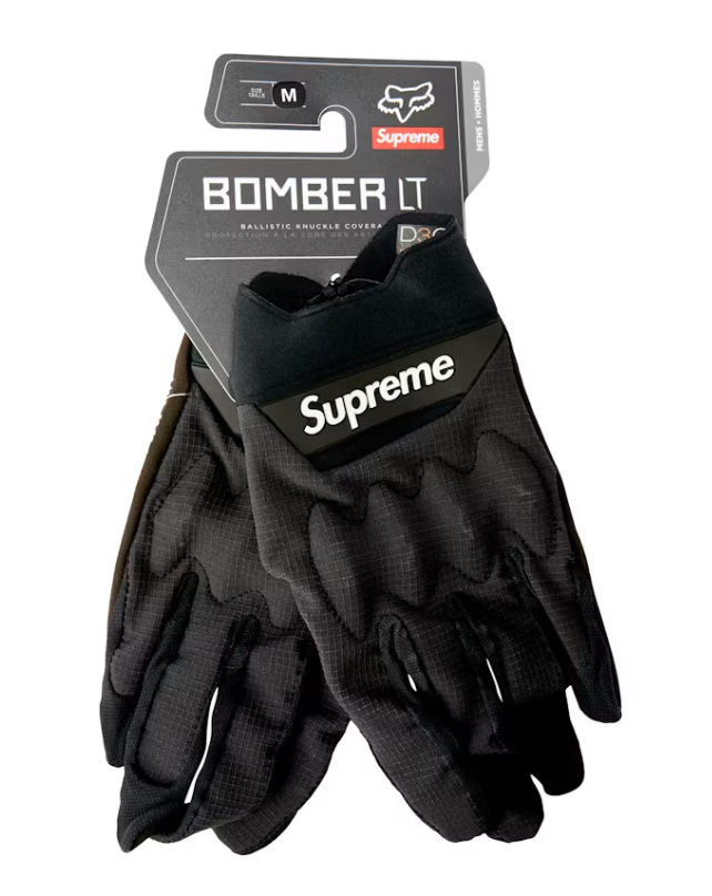 Supreme Fox Racing Bomber LT Gloves Black Size Small