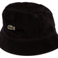 Supreme x Lacoste Velour Crusher Black Bucket Hat