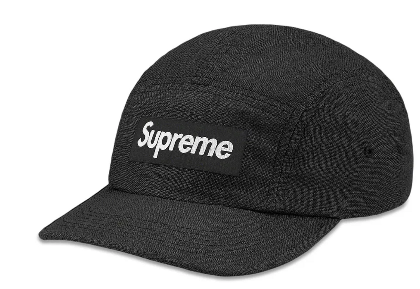 Supreme Linen Camp Cap 'Black' Hat