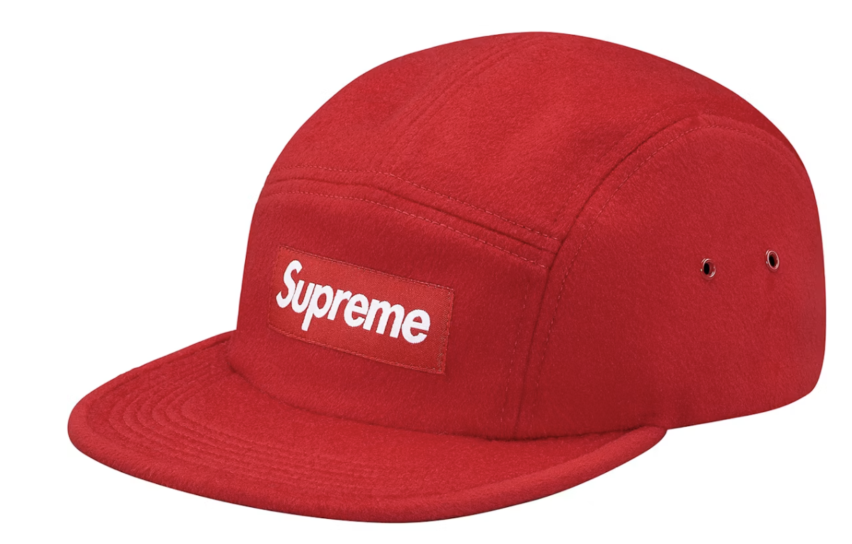 Supreme Wool Camp Cap Red Hat