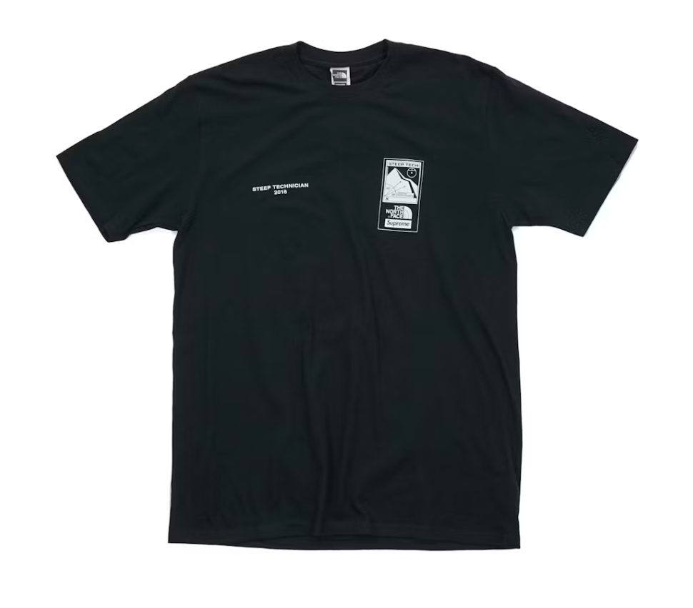 Supreme The North Face Steep Tech T Shirt Black Size Small