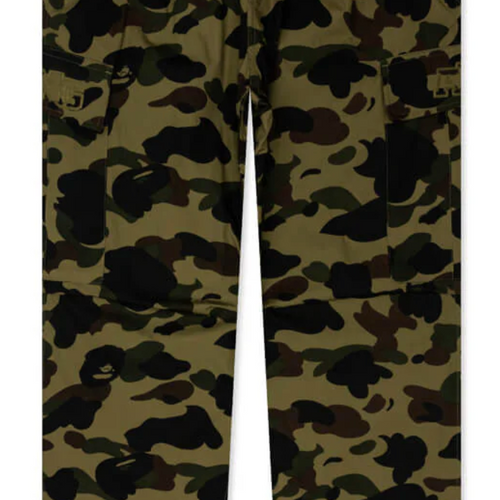 A Bathing Ape BAPE 1st Camo Green 6 Pocket Pants Size Small Mens