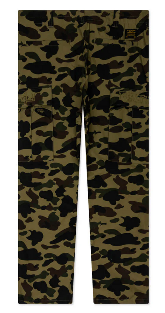 A Bathing Ape BAPE 1st Camo Green 6 Pocket Pants Size Small Mens