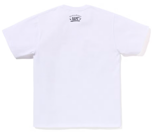 A Bathing Ape BAPE Japan College Tee White Size Small Mens