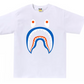 A Bathing Ape BAPE Colors Shark PONR Tee White Size Medium