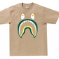 A Bathing Ape BAPE Colors Shark PONR Tee Beige Size Medium Mens