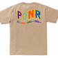 A Bathing Ape BAPE Colors Shark PONR Tee Beige Size Medium Mens