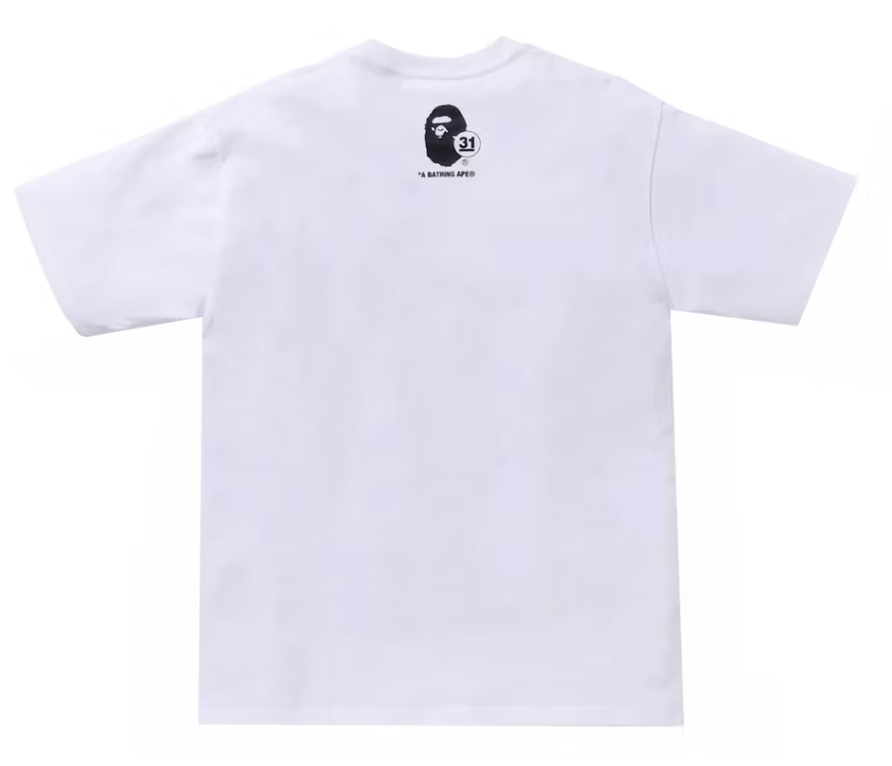 BAPE A Bathing Ape 31st Anniversary ABC Camo Tee White/Blue Size Medium Mens