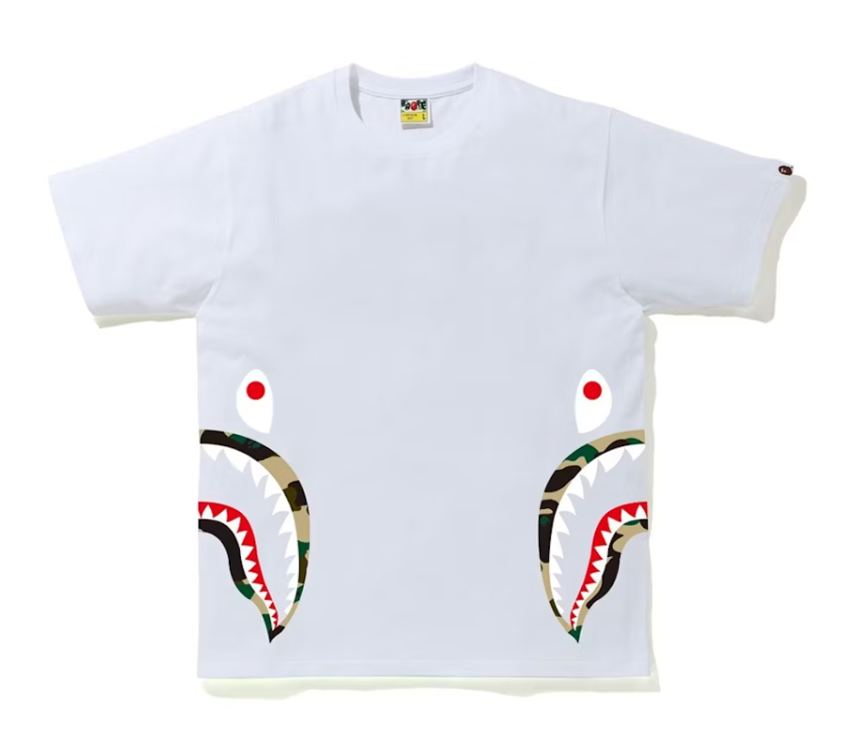 BAPE A Bathing Ape 31st Anniversary ABC Camo Tee White/Green Size Small