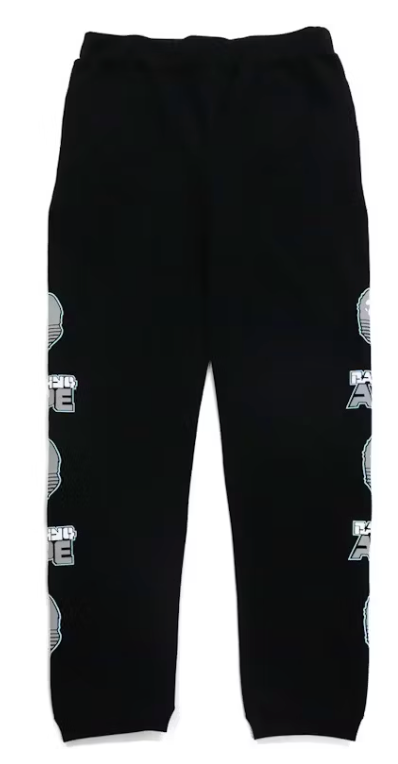 BAPE Bottoms Graphic #1 Sweatpants Black Size Medium Mens