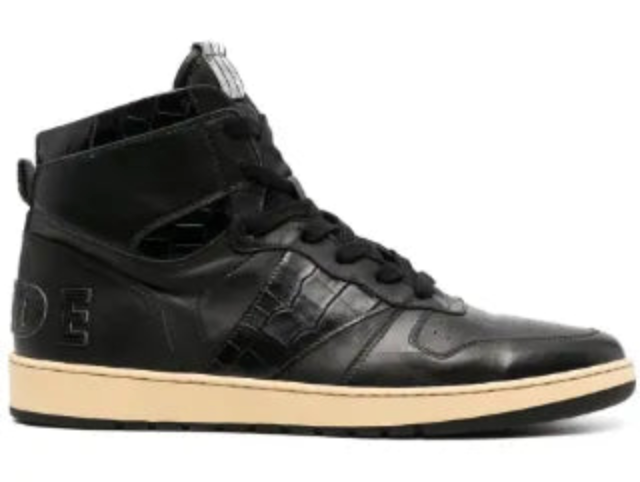 Rhude Rhecess High Black Croc Sneaker MSRP:$685.00 Size 9 Mens Shoe