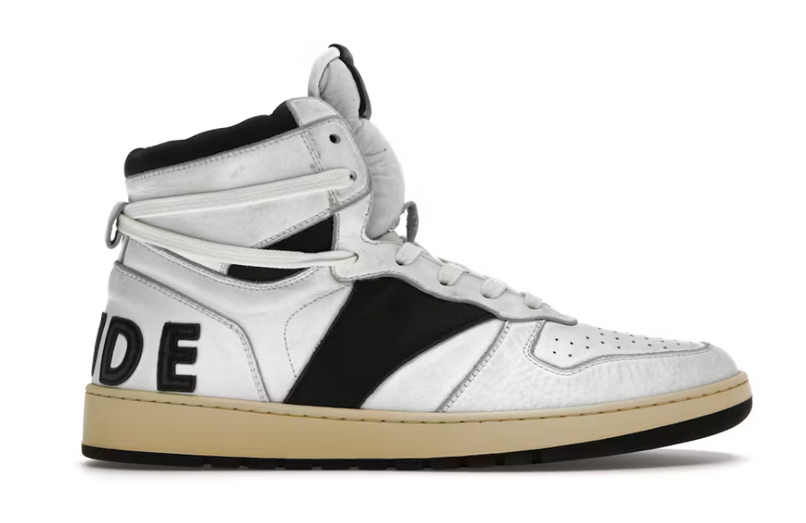 Rhude Rhecess High Sneaker 'White Black' MSRP $685.00 Size 9 Mens Shoe