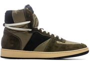 Rhude Rhecess Hi Sneaker -2 Tone Olive- MSRP:$685.00 Size 8 Mens Shoe