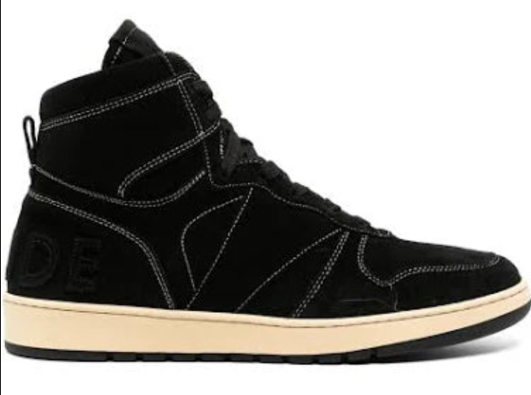 Rhude Rhecess High Black Suede Sneaker-MSRP:$680.00 Size 10 Mens Shoe