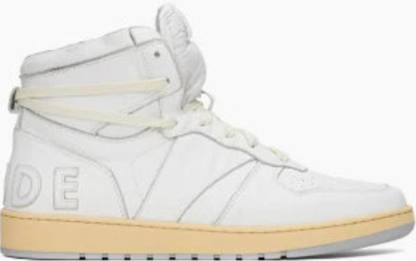 RHUDE Authentic Rhecess High White Sneaker - MSRP:$685.00 Size 7 Mens Shoe