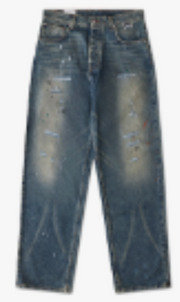 RHUDE Authentic Wide Leg Denim Indigo Jeans Mens Size 30 MSRP:$795.00