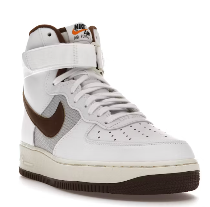 Nike Air Force 1 High Vintage White Light Chocolate Mens Sneakers(Dm0209-101)  Size 8