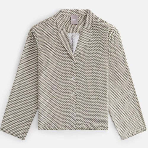 Kith Women's Monogram Amalia L/S Khaki Blouse Size Large