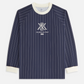 Kith Women's Ridley Crest 'NY To The World' Navy L/S Top Size XS