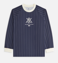 Kith Women's Ridley Crest 'NY To The World' Navy L/S Top Size Small