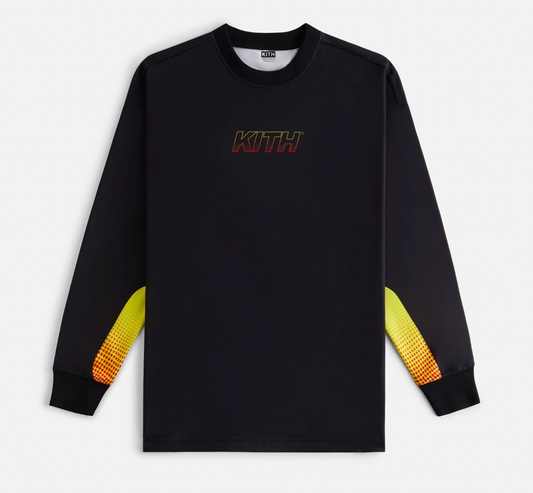 Kith Women's Ridley Speed Logo L/S Black Shirt Size Medium